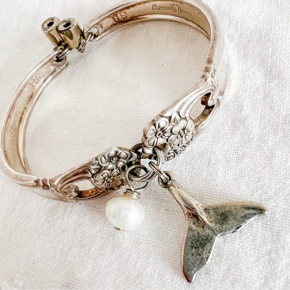 Vintage Mermaid Tale Stainless Steel Bracelet One Of A Kind